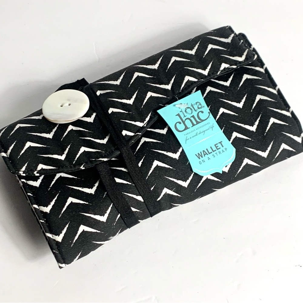 NWT iota Chic Wallet on a Strap Unfold